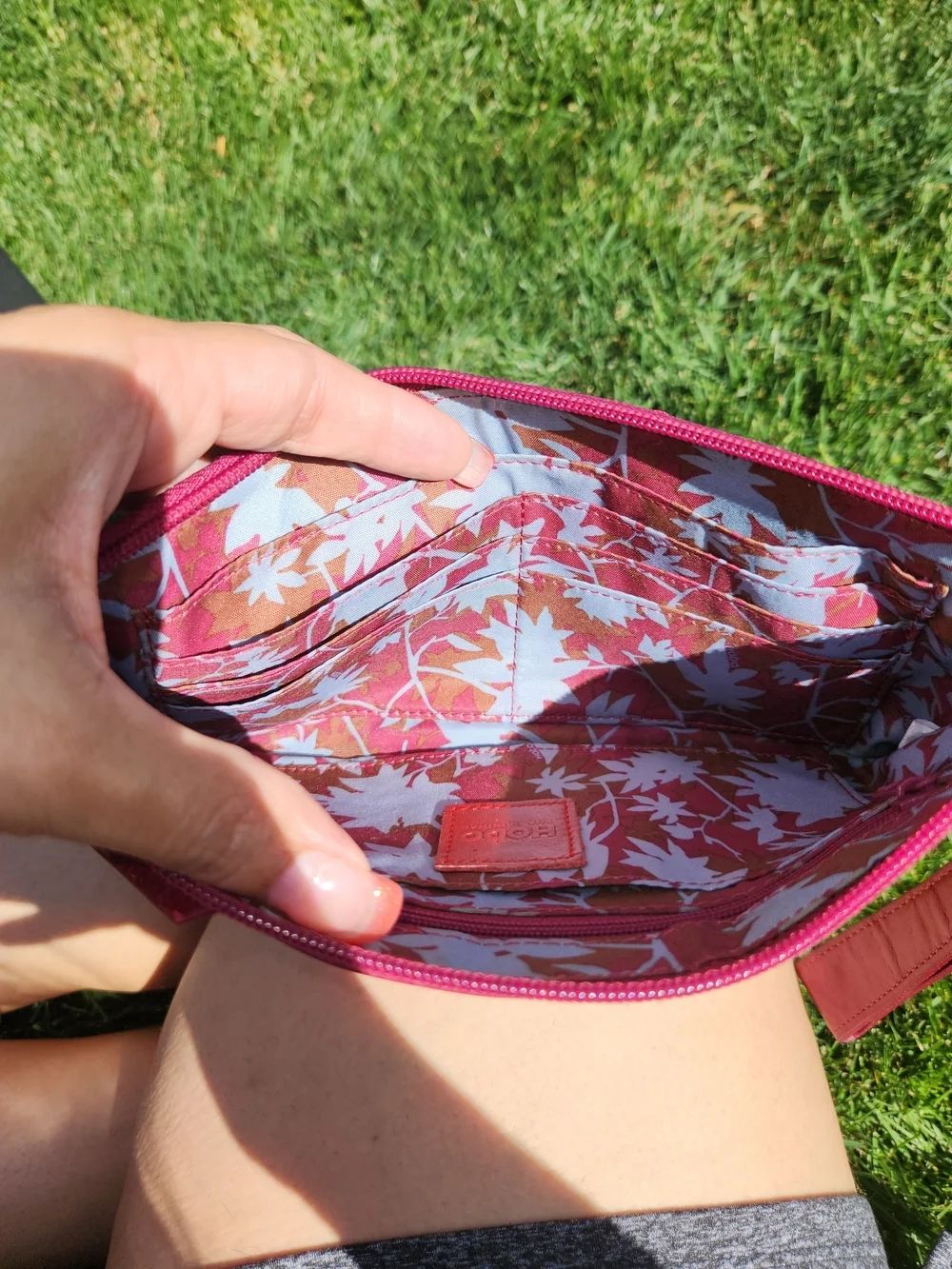 Hobo Leather Clutch Bag